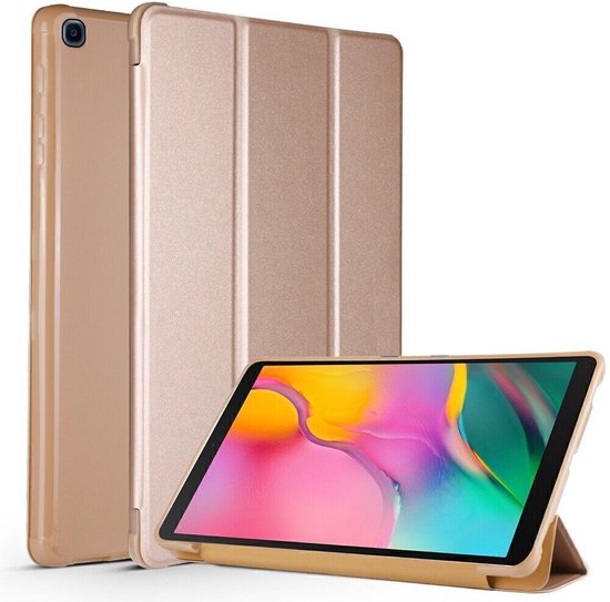 Samsung Galaxy Tab A7 10.4 inch – Ultraslank – Tri-Fold Cover – Roségoud-Tablethoesjes-Ilumina Benelux