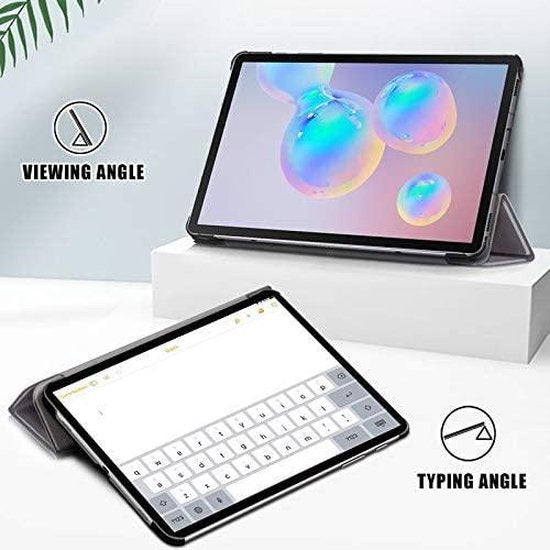 Samsung Galaxy Tab A7 10.4 inch – Ultraslank – Tri-Fold Cover – Standfunctie – Goud-Tablethoesjes-Ilumina Benelux