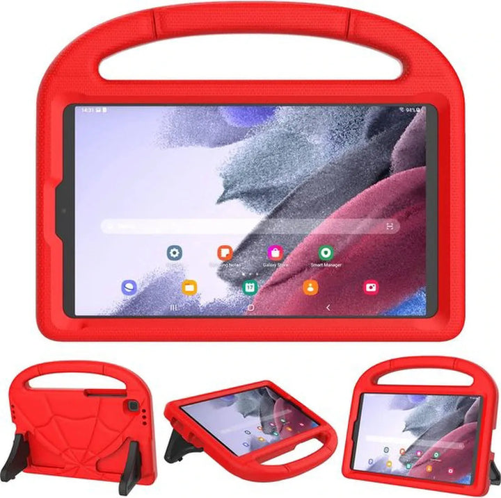 Samsung Galaxy Tab A7 Lite 8.7 (2021) – Siliconen kids cover Hoesjes – Schokbestendig – Handvat/stand – Rood-Tablethoesjes-Ilumina Benelux