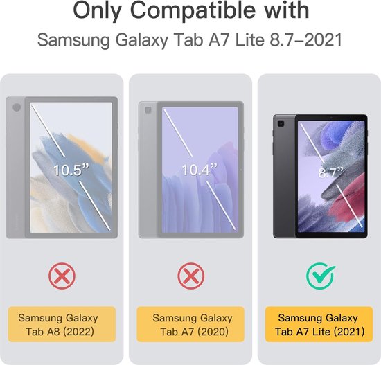 Samsung Galaxy Tab A7 Lite 8.7 2021 – Tri-Fold Cover – Ultraslank – Roségoud-Tablethoesjes-Ilumina Benelux