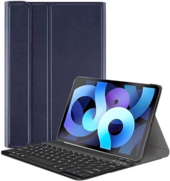 Samsung Galaxy Tab A7 Lite 8.7 – Bluetooth Toetsenbord – Magnetisch Afneembaar – Blauw-Tablethoesjes-Ilumina Benelux