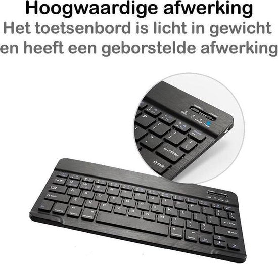 Samsung Galaxy Tab A7 Lite 8.7 – Bluetooth Toetsenbord – Magnetisch Afneembaar – Goud-Tablethoesjes-Ilumina Benelux