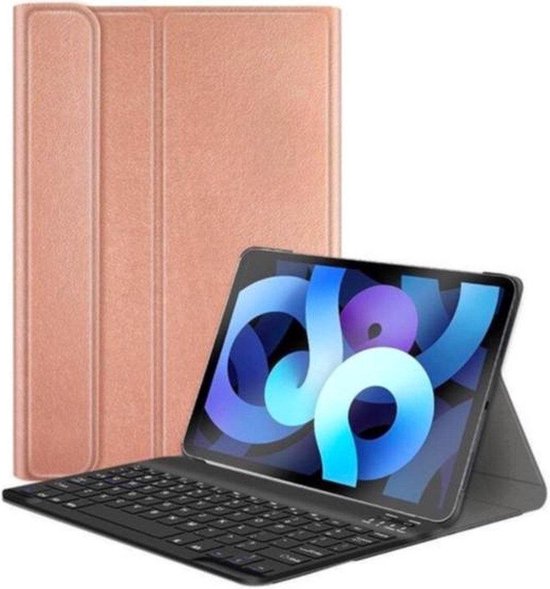 Samsung Galaxy Tab A7 Lite 8.7 – Bluetooth Toetsenbord – Magnetisch Afneembaar – Roségoud-Tablethoesjes-Ilumina Benelux