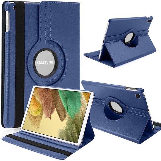 Samsung Galaxy Tab A7 Lite 8.7 (T220/T225) Hoesjes – 360° draaibaar – Multi-stand – Donkerblauw-Tablethoesjes-Ilumina Benelux