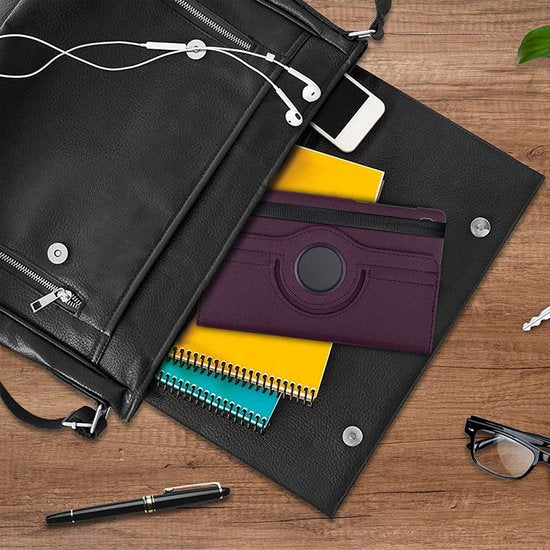 Samsung Galaxy Tab A7 Lite 8.7 inch (2021) Hoesjes – 360° draaibaar – Standfunctie – Paars-Tablethoesjes-Ilumina Benelux