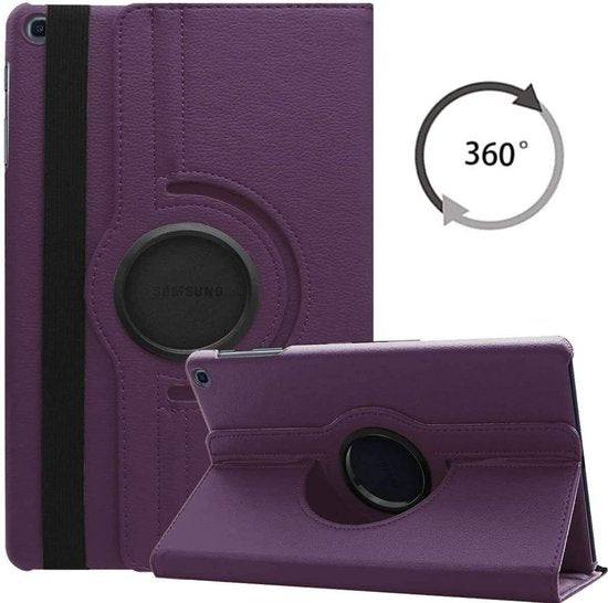 Samsung Galaxy Tab A7 Lite 8.7 inch (2021) Hoesjes – 360° draaibaar – Standfunctie – Paars-Tablethoesjes-Ilumina Benelux