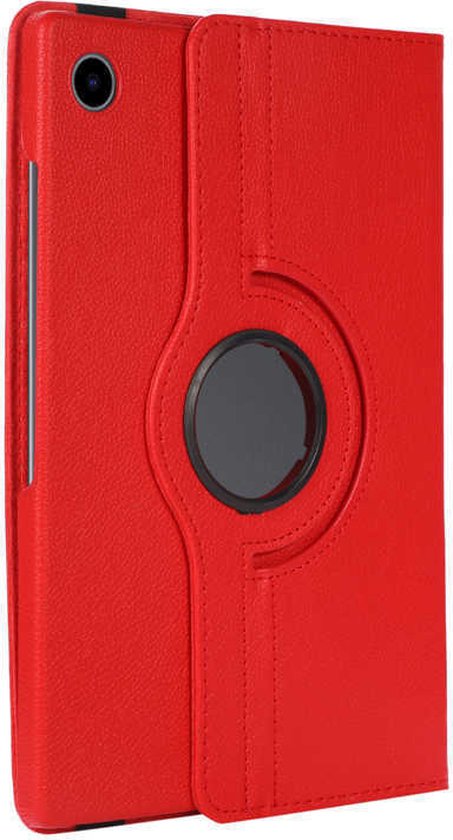 Samsung Galaxy Tab A7 Lite 8.7 inch (2021) Hoesjes – 360° draaibaar – Standfunctie – Rood-Tablethoesjes-Ilumina Benelux
