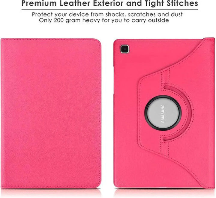 Samsung Galaxy Tab A7 Lite – Multi Stand Case Hoesjes – 360° draaibaar – Roze-Tablethoesjes-Ilumina Benelux