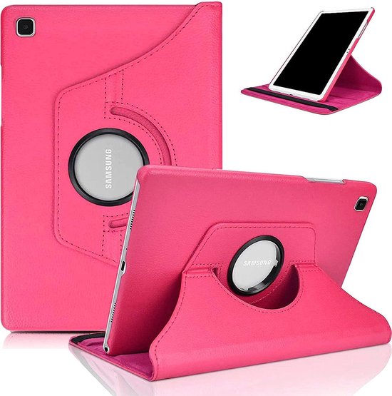 Samsung Galaxy Tab A7 Lite – Multi Stand Case Hoesjes – 360° draaibaar – Roze-Tablethoesjes-Ilumina Benelux