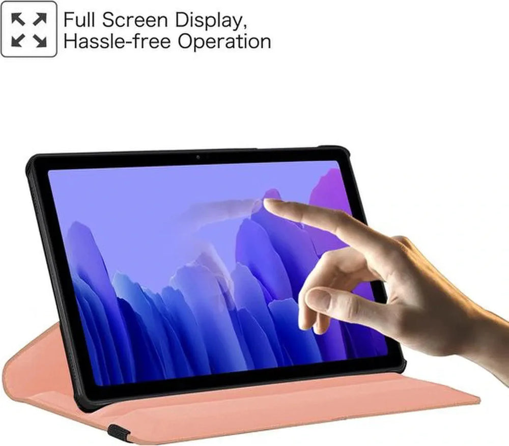 Samsung Galaxy Tab A7 Lite – Multi-stand Hoesjes – 360° draaibaar – Roségoud-Tablethoesjes-Ilumina Benelux