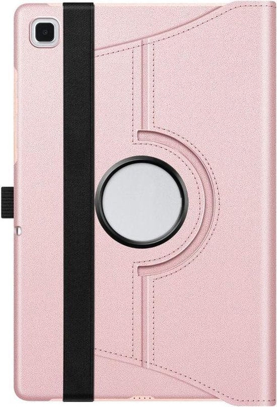 Samsung Galaxy Tab A7 Lite – Multi-stand Hoesjes – 360° draaibaar – Roségoud-Tablethoesjes-Ilumina Benelux