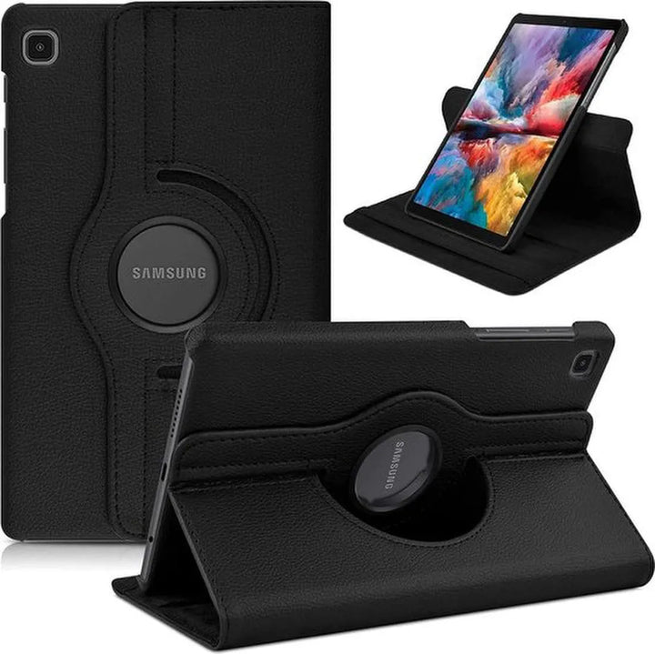 Samsung Galaxy Tab A7 Lite – Multi-stand Hoesjes – 360° draaibaar – Zwart-Tablethoesjes-Ilumina Benelux