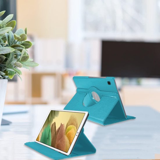 Samsung Galaxy Tab A7 Lite T220/T225 8.7 inch Hoesjes – 360° draaibaar – Multi-stand – Lichtblauw-Tablethoesjes-Ilumina Benelux
