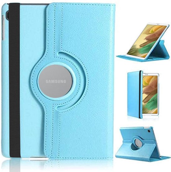 Samsung Galaxy Tab A7 Lite T220/T225 8.7 inch Hoesjes – 360° draaibaar – Multi-stand – Lichtblauw-Tablethoesjes-Ilumina Benelux