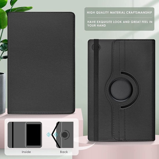 Samsung Galaxy Tab A8 10.5 (2021/2022) Hoesjes – 360° draaibaar – Multi-stand – Goud-Tablethoesjes-Ilumina Benelux