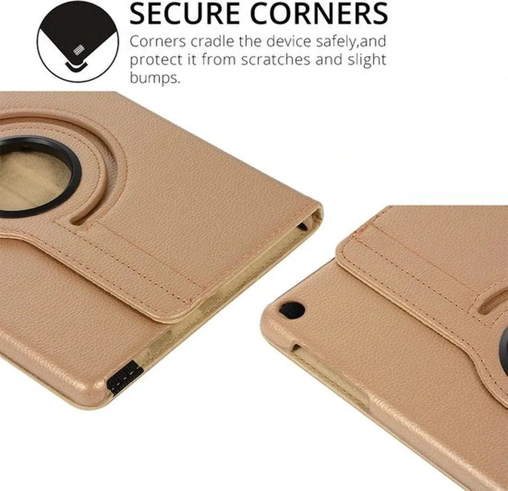 Samsung Galaxy Tab A8 10.5 (2021/2022) Hoesjes – 360° draaibaar – Multi-stand – Goud-Tablethoesjes-Ilumina Benelux
