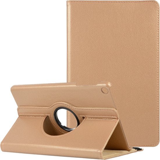 Samsung Galaxy Tab A8 10.5 (2021/2022) Hoesjes – 360° draaibaar – Multi-stand – Goud-Tablethoesjes-Ilumina Benelux