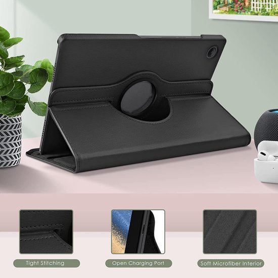 Samsung Galaxy Tab A8 10.5 (2021/2022) Hoesjes – 360° draaibaar – Multi-stand – Groen-Tablethoesjes-Ilumina Benelux