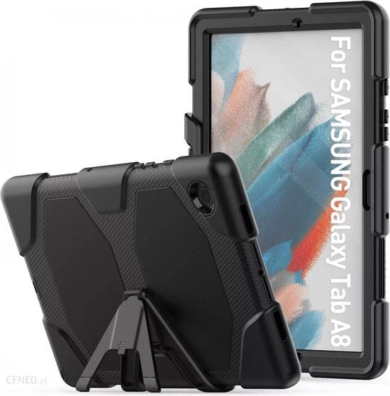 Samsung Galaxy Tab A8 10.5 (2021/2022) – Robuust Armor Case Hoesjes – Schokbestendig – Zwart-Tablethoesjes-Ilumina Benelux