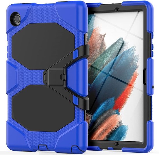 Samsung Galaxy Tab A8 10.5 (2022) SM-X200/X205/X207 Hoesjes – Schokbestendig – Kickstand – Blauw-Tablethoesjes-Ilumina Benelux