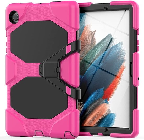 Samsung Galaxy Tab A8 10.5 (2022) SM-X200/X205/X207 Hoesjes – Schokbestendig – Kickstand – Roze-Tablethoesjes-Ilumina Benelux