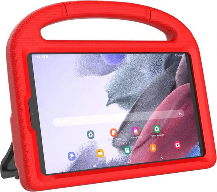 Samsung Galaxy Tab A8 10.5 X200/X205 (2021) – Kindvriendelijk – Standfunctie & handvat – Rood-Tablethoesjes-Ilumina Benelux