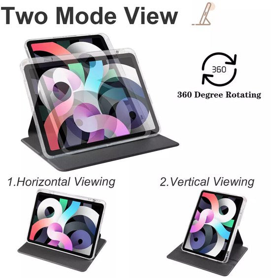 Samsung Galaxy Tab A8 10.5 inch (2021/2022) Hoesjes – 360° draaibaar – Potloodhouder – Lichtblauw-Tablethoesjes-Ilumina Benelux