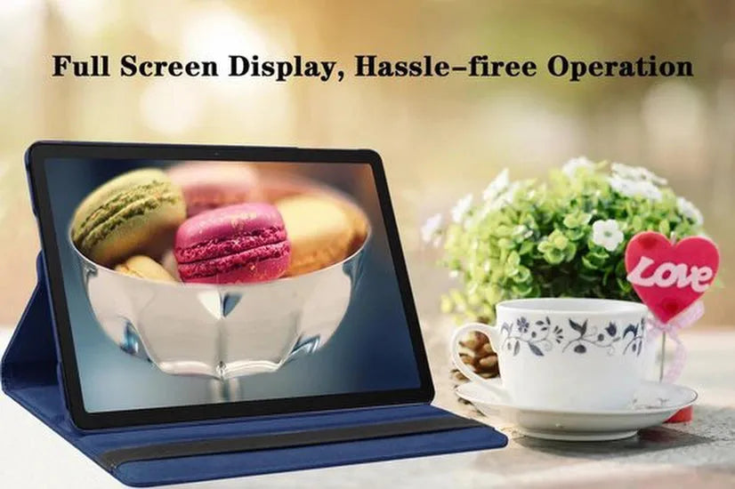 Samsung Galaxy Tab A9+ 11 inch 2023 & Tab A11 Plus Hoesjes – 360° draaibaar – Multi-stand – Donkerblauw-Tablethoesjes-Ilumina Benelux