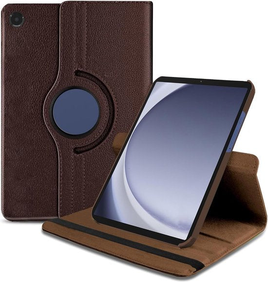 Samsung Galaxy Tab A9+ 11 inch & Tab A11 Plus Hoesjes – 360° draaibaar – Multi-stand – Bruin-Tablethoesjes-Ilumina Benelux