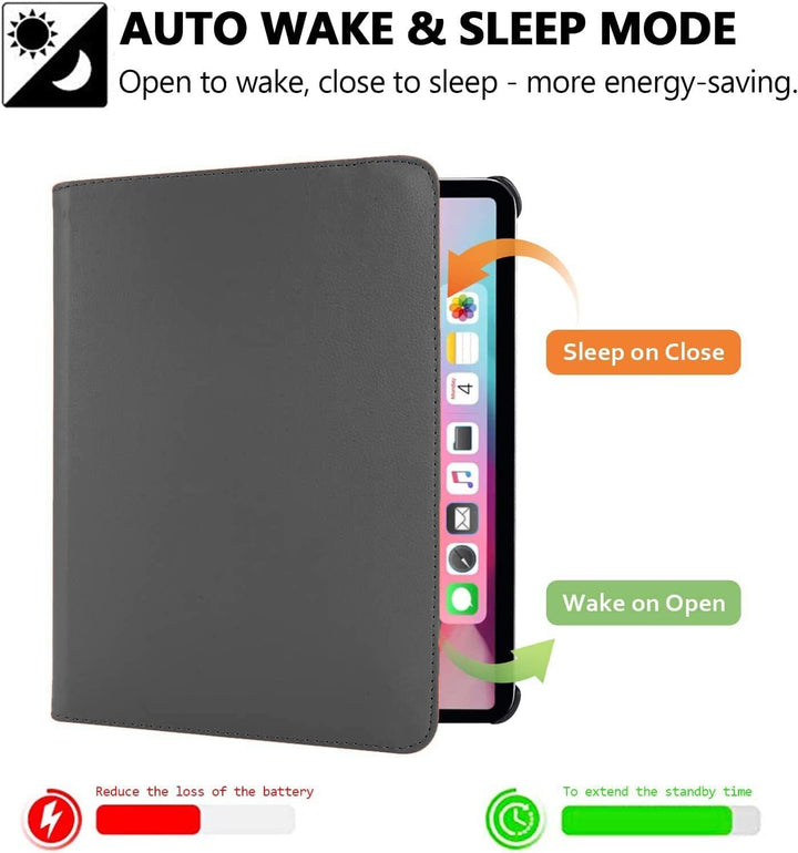 Samsung Galaxy Tab A9+ 11 inch & Tab A11 Plus Hoesjes – 360° draaibaar – Multi-stand – Grijs-Tablethoesjes-Ilumina Benelux