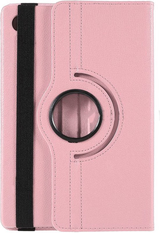 Samsung Galaxy Tab A9 8.7 2023 & Tab A11 Hoesjes – 360° draaibaar – Multi-stand – Lichtroze-Tablethoesjes-Ilumina Benelux