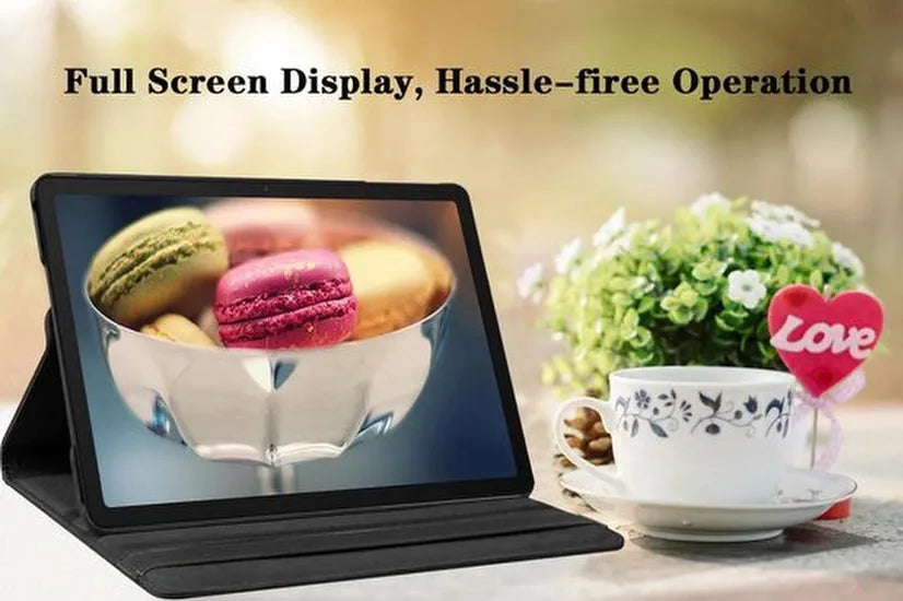Samsung Galaxy Tab A9 8.7 2023 & Tab A11 Hoesjes – 360° draaibaar – Multi-stand – Zwart-Tablethoesjes-Ilumina Benelux