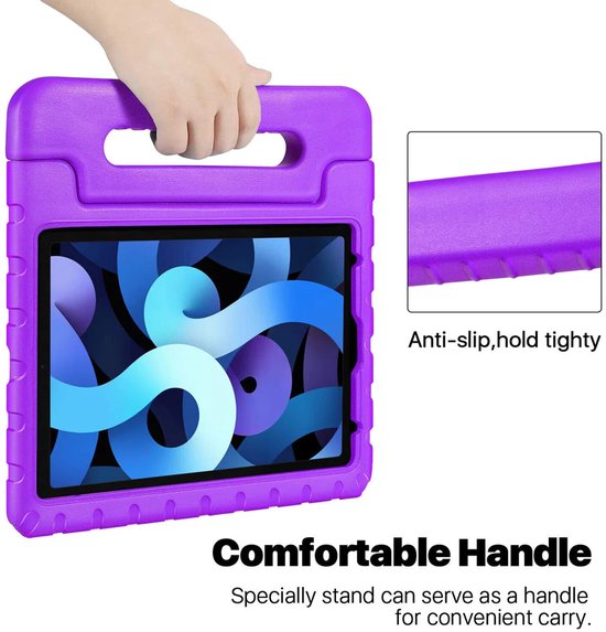 Samsung Galaxy Tab A9 8.7 inch – Kinder Hoesjes – Schokbestendig – Kindvriendelijk – Paars-Tablethoesjes-Ilumina Benelux