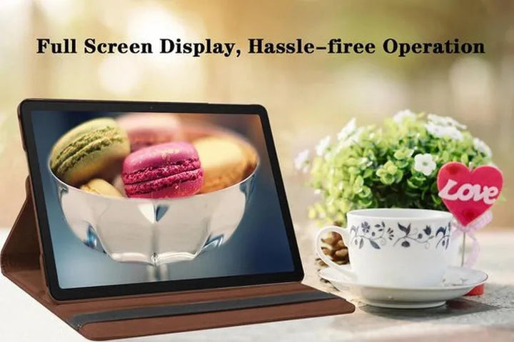Samsung Galaxy Tab A9+ & Tab A11 Plus 11 inch 2023 Hoesjes – 360° draaibaar – Multi-stand – Bruin-Tablethoesjes-Ilumina Benelux