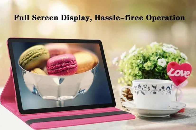 Samsung Galaxy Tab A9+ & Tab A11 Plus 11 inch 2023 Hoesjes – 360° draaibaar – Multi-stand – Donkerroze-Tablethoesjes-Ilumina Benelux