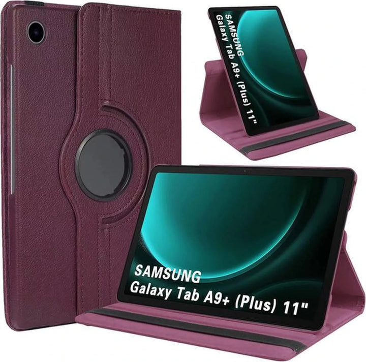 Samsung Galaxy Tab A9+ & Tab A11 Plus 11 inch 2023 Hoesjes – 360° draaibaar – Multi-stand – Paars-Tablethoesjes-Ilumina Benelux