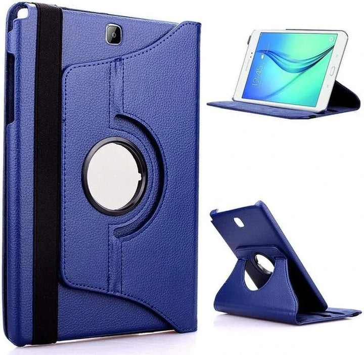 Samsung Galaxy Tab E 8.0 T375/T377 Hoesjes – 360° draaibaar – Multi-stand – Donkerblauw-Tablethoesjes-Ilumina Benelux