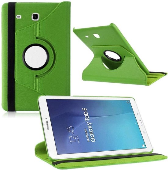 Samsung Galaxy Tab E 9.6 T560/T561 Hoesjes – 360° draaibaar – Multi-stand – Groen-Tablethoesjes-Ilumina Benelux