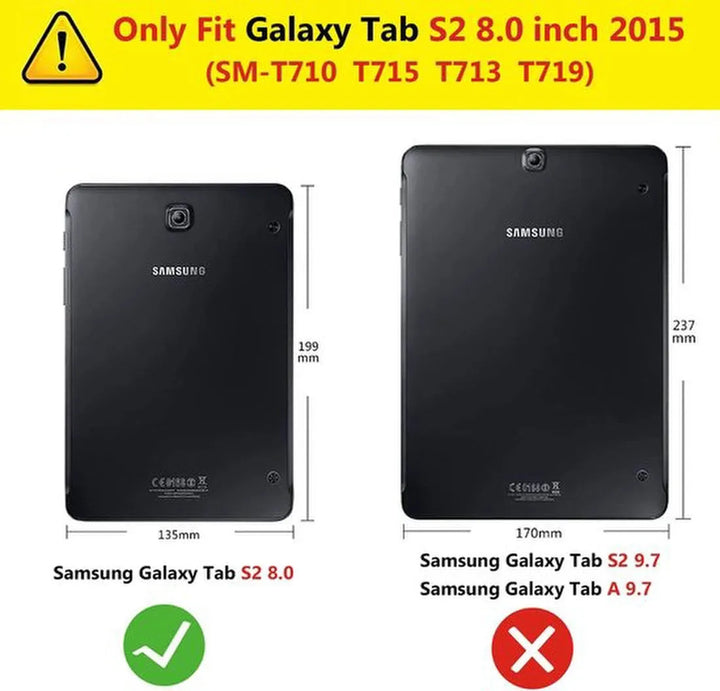 Samsung Galaxy Tab S2 8.0 T710/T715 Hoesjes – 360° draaibaar – Multi-stand – Goud-Tablethoesjes-Ilumina Benelux