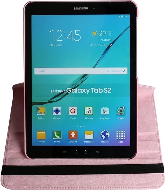 Samsung Galaxy Tab S2 8.0 T710/T715 Hoesjes – 360° draaibaar – Multi-stand – Lichtroze-Tablethoesjes-Ilumina Benelux