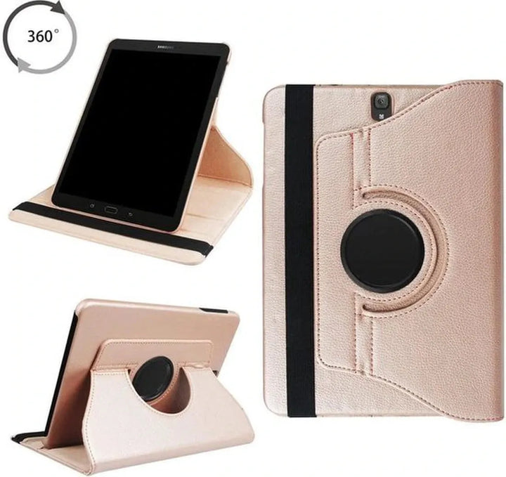 Samsung Galaxy Tab S2 8.0 T710/T715 Hoesjes – 360° draaibaar – Multi-stand – Roségoud-Tablethoesjes-Ilumina Benelux