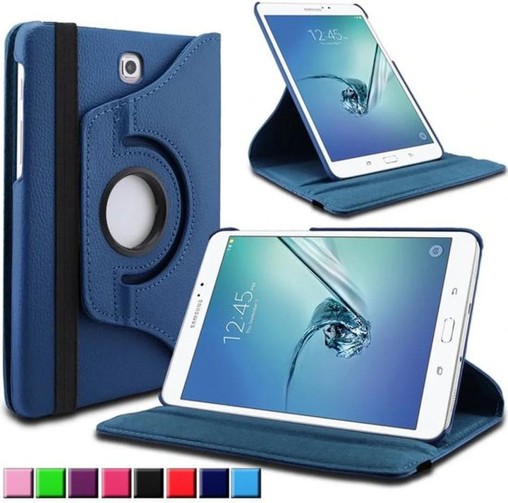 Samsung Galaxy Tab S2 9.7 (SM-T810/T815) Hoesjes – 360° draaibaar – Multi-stand – Donkerblauw-Tablethoesjes-Ilumina Benelux