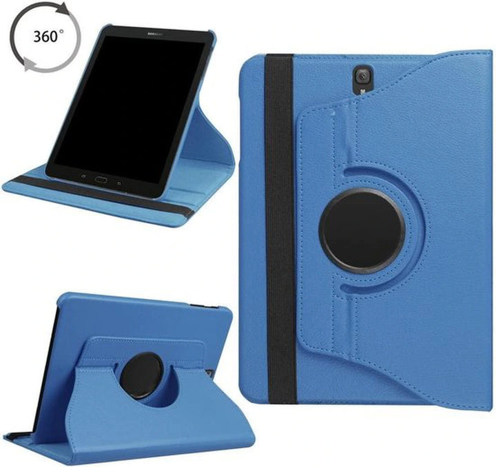 Samsung Galaxy Tab S3 9.7 T820/T825 Hoesjes – 360° draaibaar – Multi-stand – Lichtblauw-Tablethoesjes-Ilumina Benelux