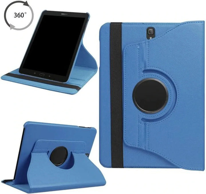 Samsung Galaxy Tab S3 9.7 T820/T825 Hoesjes – 360° draaibaar – Multi-stand – Lichtblauw-Tablethoesjes-Ilumina Benelux