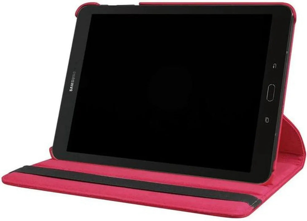 Samsung Galaxy Tab S3 9.7 T820/T825 Hoesjes – 360° draaibaar – Multi-stand – Rood-Tablethoesjes-Ilumina Benelux