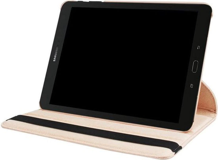 Samsung Galaxy Tab S3 9.7 T820/T825 Hoesjes – 360° draaibaar – Multi-stand – Roségoud-Tablethoesjes-Ilumina Benelux