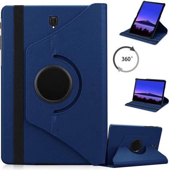 Samsung Galaxy Tab S4 10.5 T830/T835 Hoesjes – 360° draaibaar – Multi-stand – Donkerblauw-Tablethoesjes-Ilumina Benelux