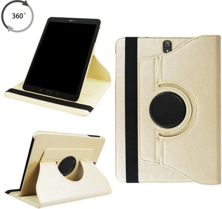 Samsung Galaxy Tab S4 10.5 T830/T835 Hoesjes – 360° draaibaar – Multi-stand – Goud-Tablethoesjes-Ilumina Benelux