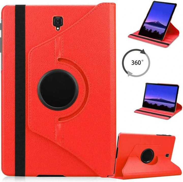 Samsung Galaxy Tab S4 10.5 T830/T835 Hoesjes – 360° draaibaar – Multi-stand – Rood-Tablethoesjes-Ilumina Benelux