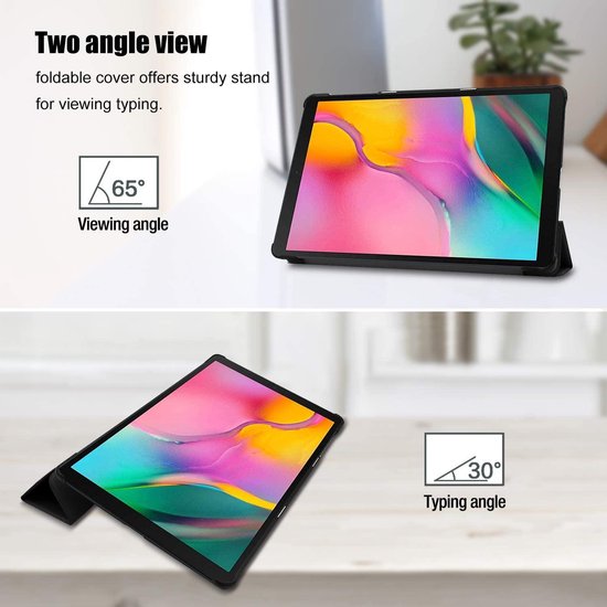Samsung Galaxy Tab S4 10.5 T830/T835 – Tri-Fold – Standfunctie – Book Cover – Zwart-Tablethoesjes-Ilumina Benelux